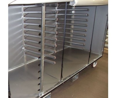 Achat Praticable portes bagages roulant galvanisé