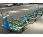 Chariot petit train logistique pour palette 1200x1000 - MANUBOB INDUSTRIE