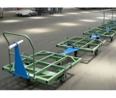 Chariot petit train logistique pour palette 1200x1000