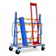 Chariot ratelier pour transport de charge longue