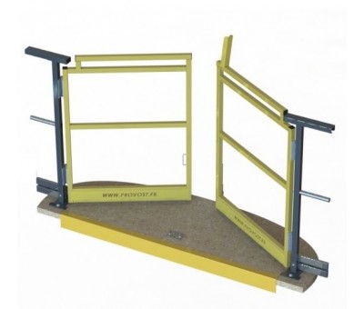 Portillon pour garde corps de plateforme industrielle