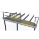 Garde corps coulissant pour mezzanine industrielle