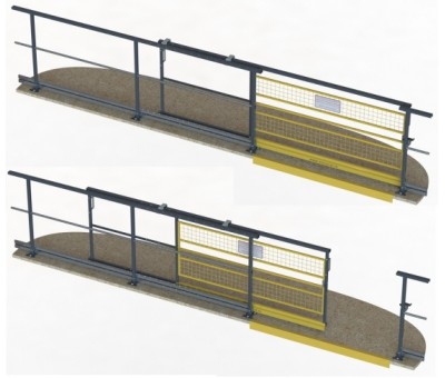 Achat Garde corps coulissant pour mezzanine industrielle