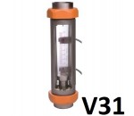 Indicateur de débit à flotteur tube verre V31 - KOBOLD INSTRUMENTATION