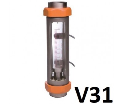Indicateur de débit à flotteur tube verre V31
