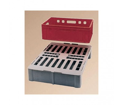 Mini palette plastique alimentaire 600x800 mm EURO H2