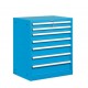 Armoire 7 tiroirs extensibles H 850 mm