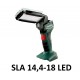 Lampe baladeuse LED sans fil | à batterie orientable SLA 14,4-18 LED