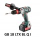 Taraudeuse sans fil 18 Volts METABO GB 18 LTX BL Q I