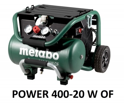 Compresseur d'air mobile 20 l 10 bar METABO POWER 400-20 W OF