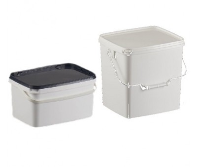 Seaux rectangulaires plastique PP jusqu'à 30 litres