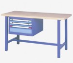 Etabli plateau bois 3 tiroirs suspendus 1500x700 | 2000x700 - AVMD
