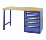 Etablis plateau bois à armoire 5 tiroirs 1500x700 | 2000x700 - AVMD