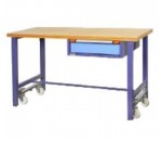 Etabli mobile plateau bois et roues escamotables DL.678374.35 - AVMD