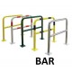 Barrière de protection acier sur platines BAR