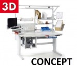 Configurateur 3D de poste de travail ergonomique industriel - TRESTON