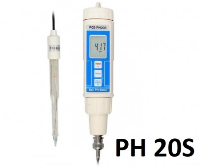 ph mètre portable pour mesure de pH de sol PCE-PH 20S