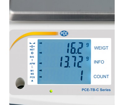Achat Balance compteuse 1,5 à 30 kg - 1000 entrées série PCE-TB