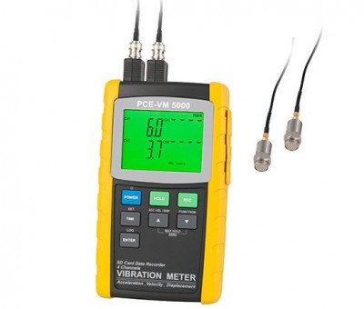 Vibromètre de précision 4 canaux de mesure PCE-VM 5000