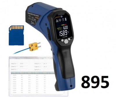 Thermomètre infrarouge enregistreur portable PCE 895