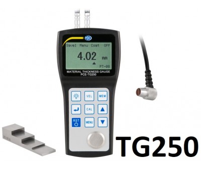 Mesureur d'épaisseur ultrasonique portable PCE-TG 250