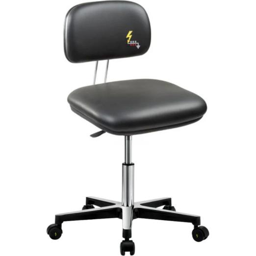 Chaise ESD à roulettes tissu antistatique ANT 230 - SIEGES & COMPAGNIE