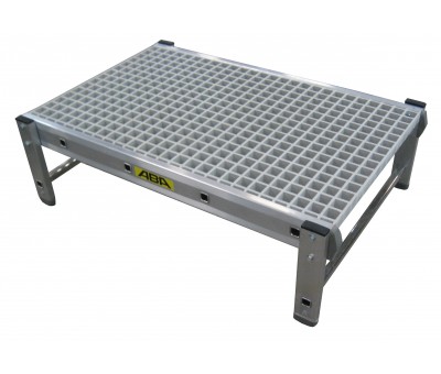 Marchepied mixte aluminium plateforme composite Réf. REH SP-B