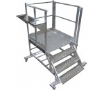 Plateforme 1 accès à garde corps latéral amovible Réf. 10/2290A - ABA ECHELLES