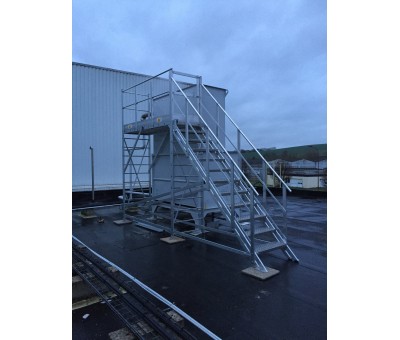 Plateforme pente 45° pour entretien machine sur toiture Réf. PF1 SP-M
