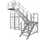 Plateforme d'accès avec escalier tournant Réf. 10/2850 - ABA ECHELLES