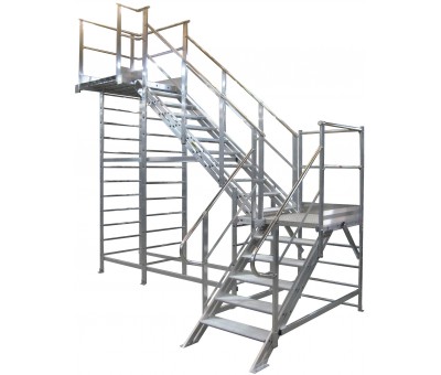 Plateforme d'accès avec escalier tournant Réf. 10/2850