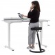 Table de bureau ajustable en hauteur par manivelle