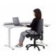 Achat Table de bureau ajustable en hauteur par manivelle