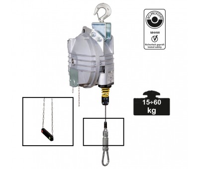 Equilibreur 15 - 60 kg à option commande de blocage de charge