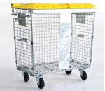 Conteneur roulant grillagé pour déchets industriels 770 L - KIT BAG