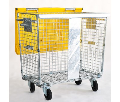 Achat Conteneur roulant grillagé pour déchets industriels 770 L