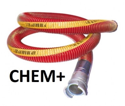 Tuyau flexible composite / PTFE - TMD, produits corrosifs COMPO CHEM+