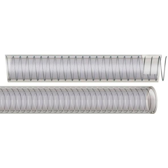 Tuyau flexible - spire inox et tresse textile - Alimentaire Pharmaceutique