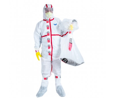 Combinaison amiante jetable à capuche intégrée  WL-C1-0X