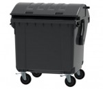 Conteneur plastique roulant 4 roues - 1100 litres - MULTI SERVICES ROLLS