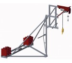 Grue potence de terrasse lestable démontable PTL200 - TELIP