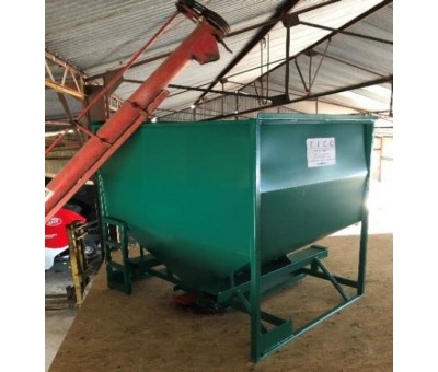 Trémie pour alimentation en continu de moulin agricole
