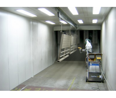 Installation de thermolaquage de surfaces métalliques