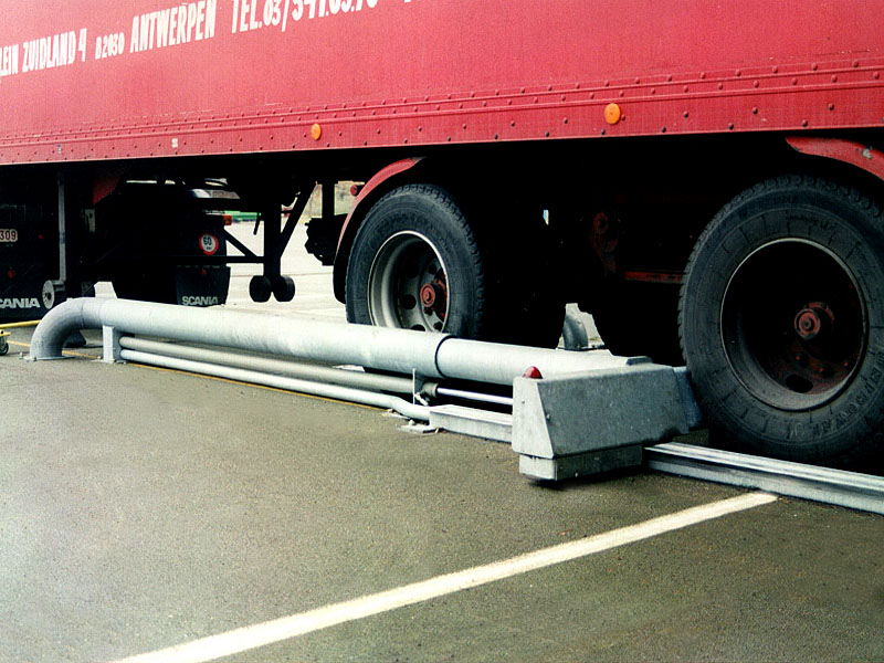 Cale de roue manuelle électrique pour camion