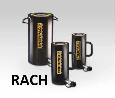Vérin aluminium à piston creux simple effet 20-150 Tonnes RACH