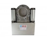 Vanne guillotine électropneumatique compacte - VAP INDUSTRIE