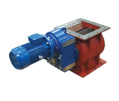Vanne écluse rotative pour copeaux bois poudre et granules