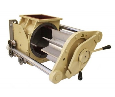 Vanne écluse rotative facile à nettoyer