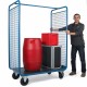 Chariot grande hauteur PROMAX - 2 cotés grillagés
