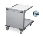 Chariot desserte inox à niveau constant 200 kg - ACTIWORK